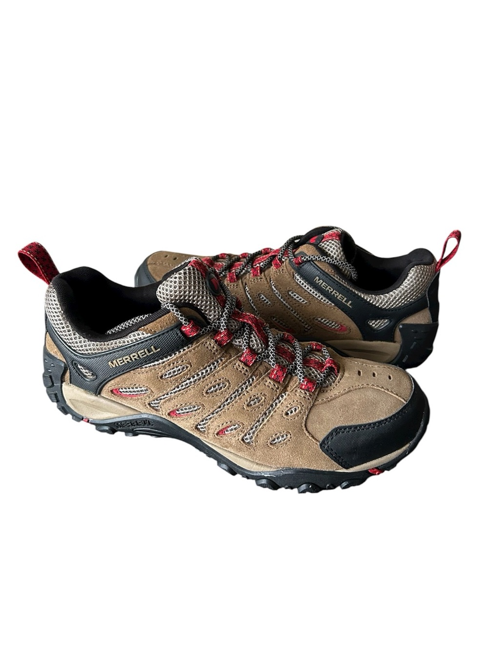 Merrell Crosslander‎ 2 J034687 Men's Tan Red Trail Hiking Casual work Sneakers 9